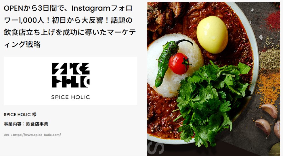 [SPICE HOLIC] 新規事業のマーケティング戦略構築 - 制作事例 - マーケティングエージェンシー 株式会社Oz link