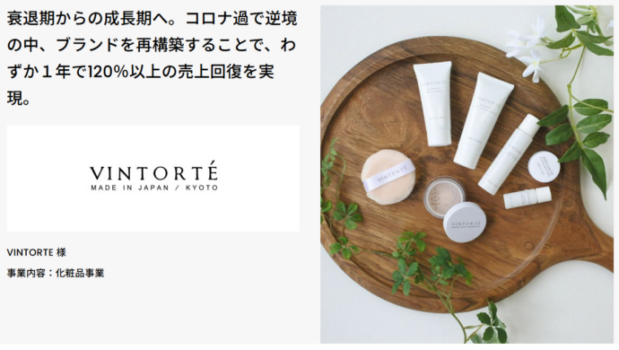 敏感肌向け化粧品ブランド「VINTORTE」